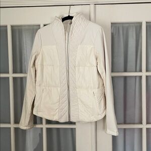 Lululemon Quilted Ivory Jacket size 12